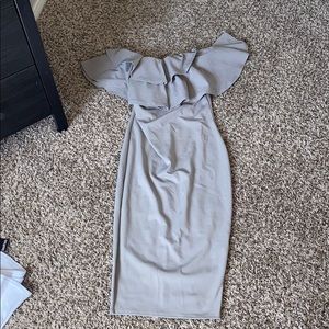 Gray Maternity Dress